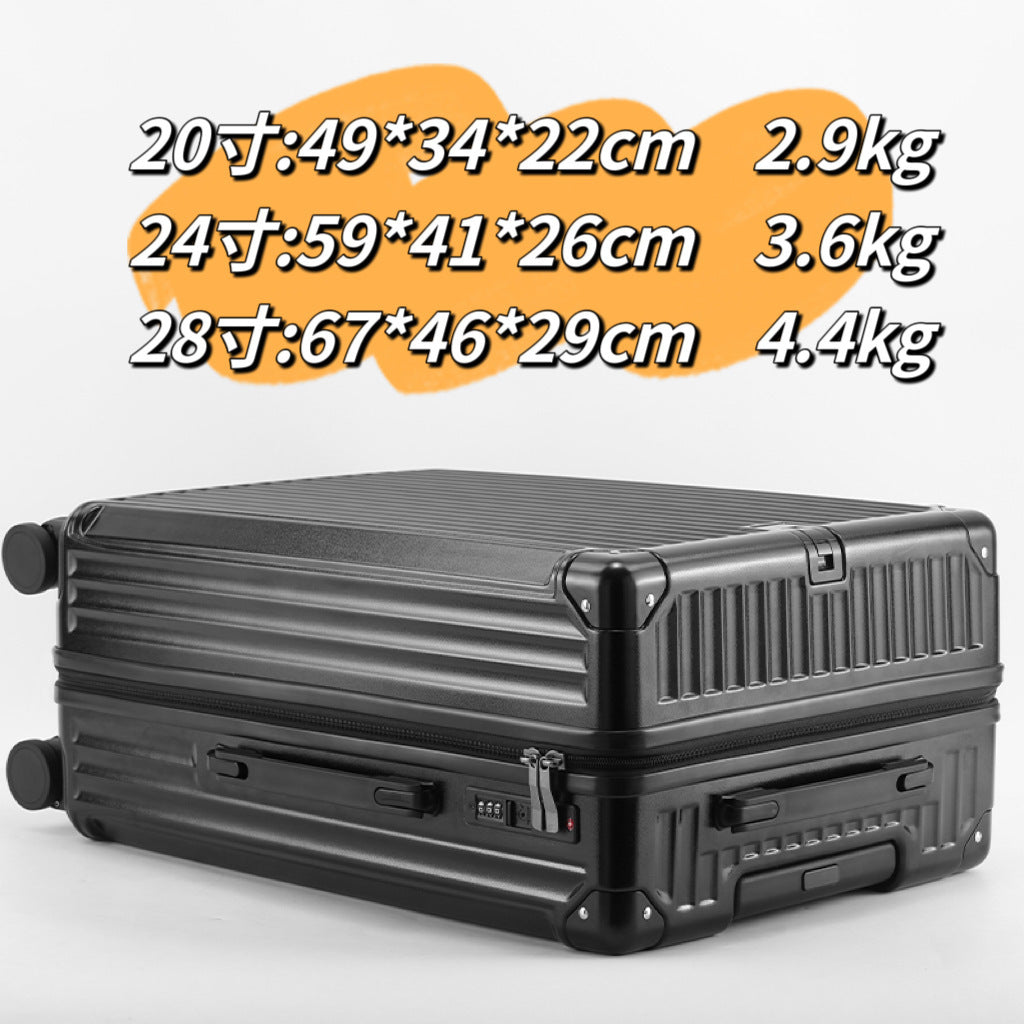 Cross-border luggage 20-inch cabin luggage three-piece suitcase trolley suitcase 24-inch anti-fall leather suitcase password bag