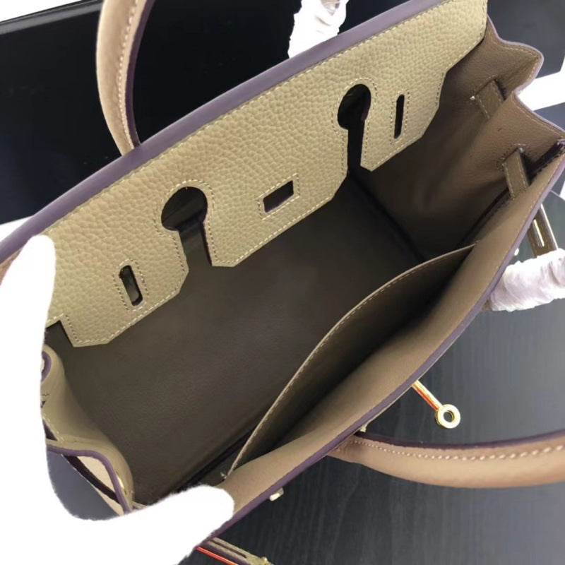 2025 new bags platinum bags women's handbags Kelly bags shoulder crossbody high-end texture commuting
