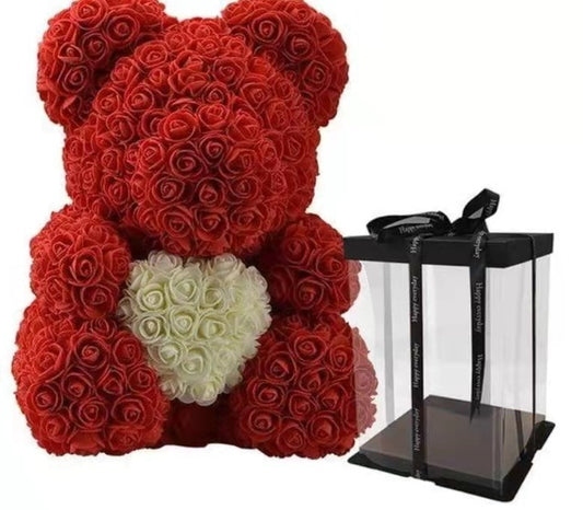 Rose Bear Simulation Rose Bear Creative Christmas Valentine's Day Birthday Gift Bubble Rose Bear