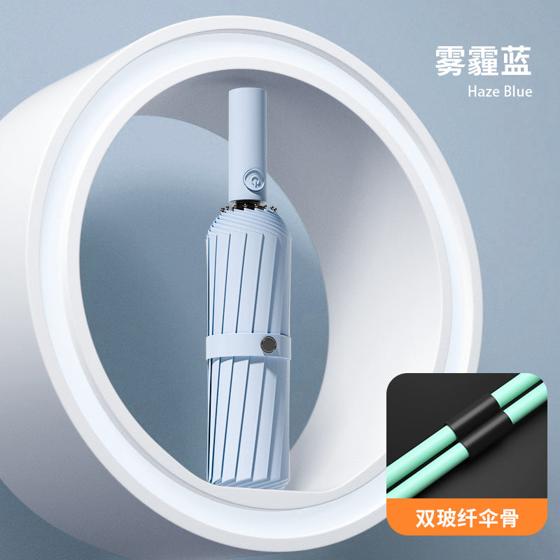 Fully automatic double large umbrella folding wholesale sunny and rainy dual-purpose umbrella sun umbrella sunshade umbrella 24 bone large umbrella