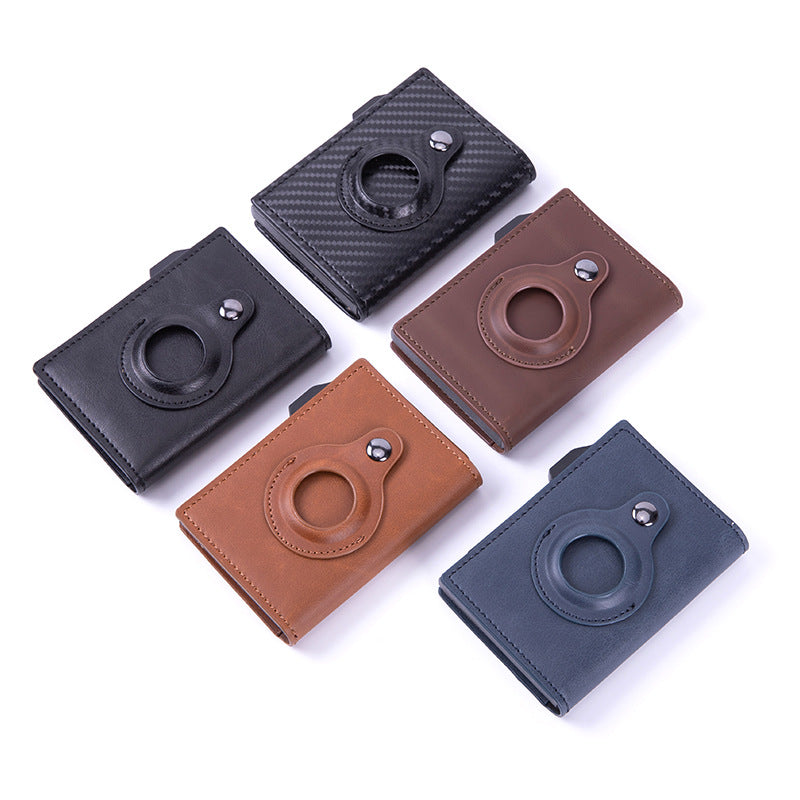 Cross-border airtag card package tracker RFID card package anti-theft brush women's multi-card credit card wallet card holder