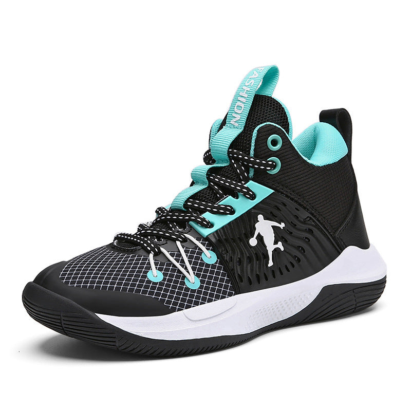 Casual sports shoes autumn and summer new mesh high-top training sneakers children's breathable boys sneakers basketball shoes