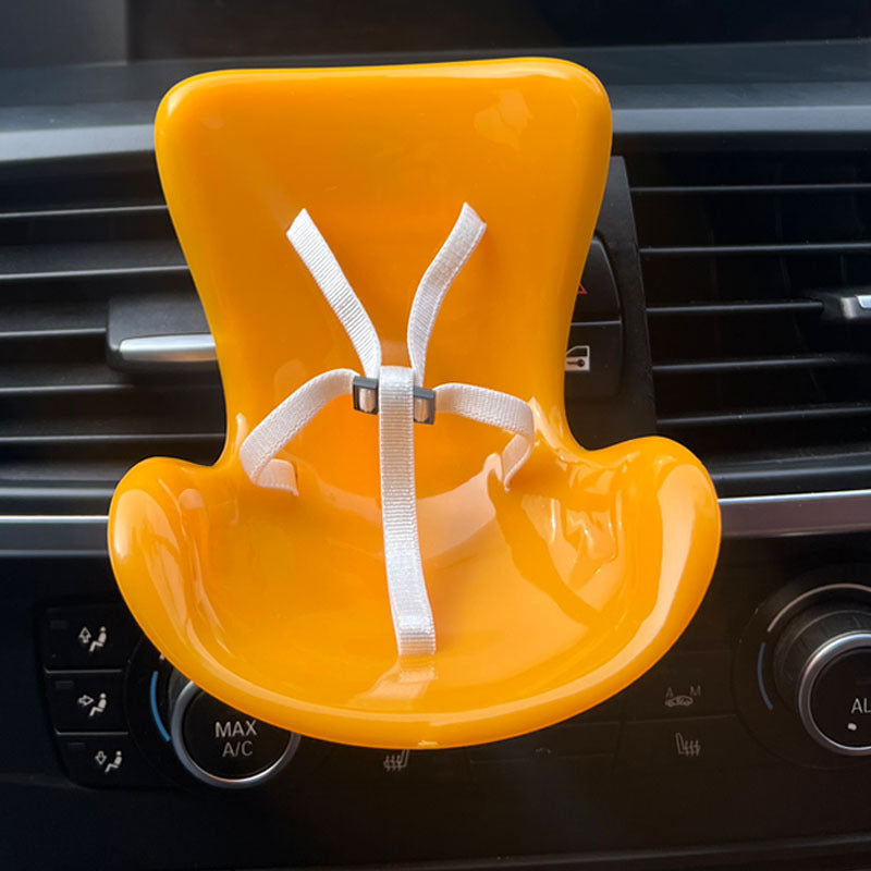 Cross-border applicable to labubu doll safety seat cute doll air outlet aromatherapy ornaments car interior decoration