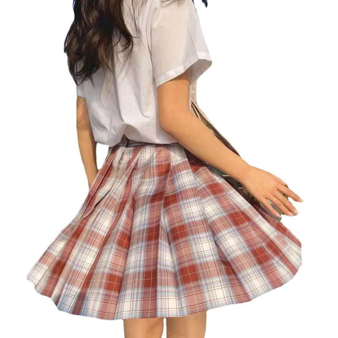[Smoke ash] JK student suit jk genuine short skirt pleated skirt female college style sailor suit short sleeve basic version