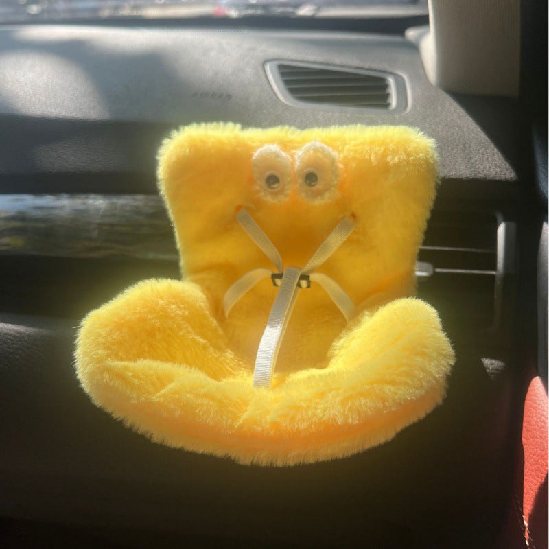 Cross-border applicable to labubu doll safety seat cute doll air outlet aromatherapy ornaments car interior decoration