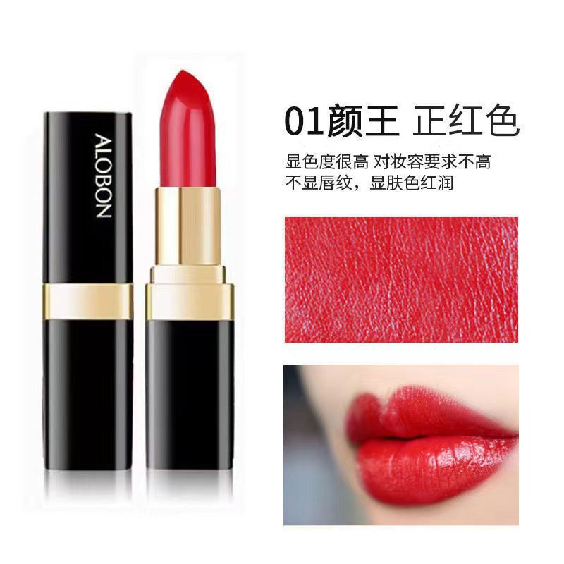 Yabang small black tube lipstick DS919 crystal bright color lipstick - cinnabar red cosmetics lipstick wholesale