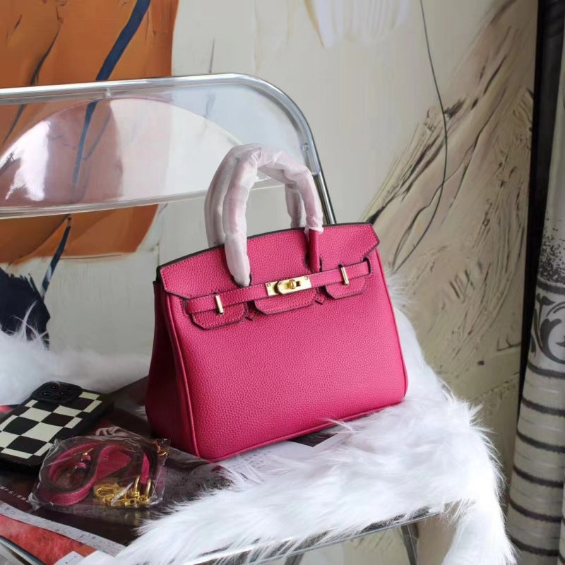 2025 new bags platinum bags women's handbags Kelly bags shoulder crossbody high-end texture commuting