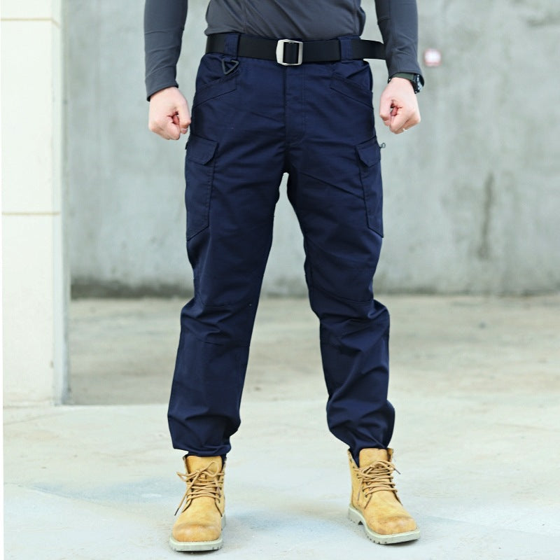 Tactical pants spring men's special forces camouflage pants overalls autumn outdoor multi-pocket pants wear-resistant IX7 military fan pants