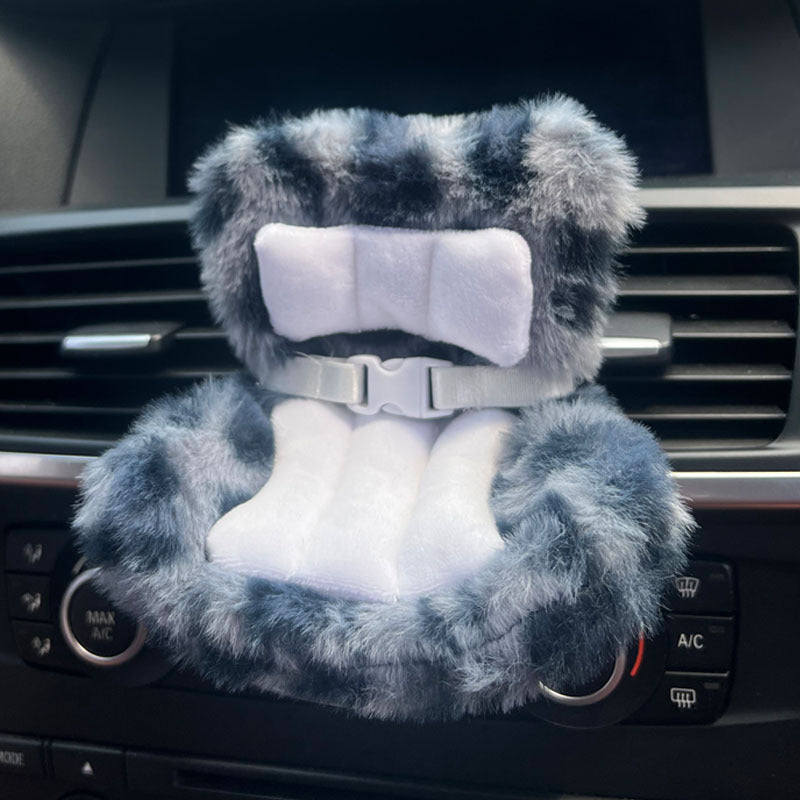Cross-border applicable to labubu doll safety seat cute doll air outlet aromatherapy ornaments car interior decoration