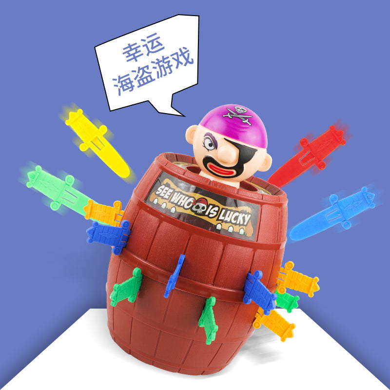 Cross-border prank pirate barrel novelty prank toys children's educational toys desktop interactive toys wholesale