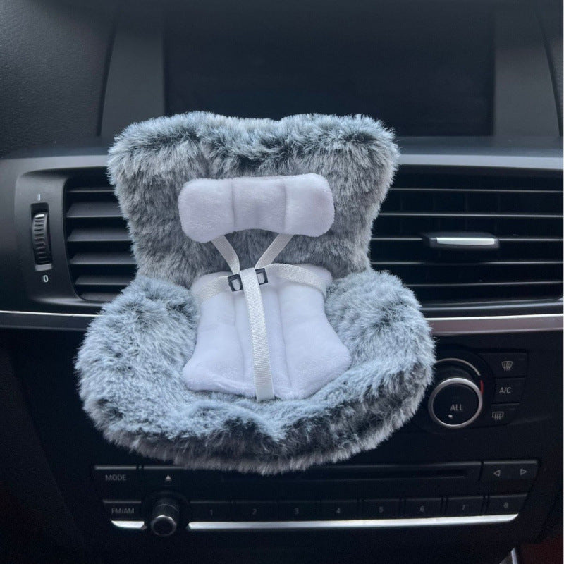 Cross-border applicable to labubu doll safety seat cute doll air outlet aromatherapy ornaments car interior decoration