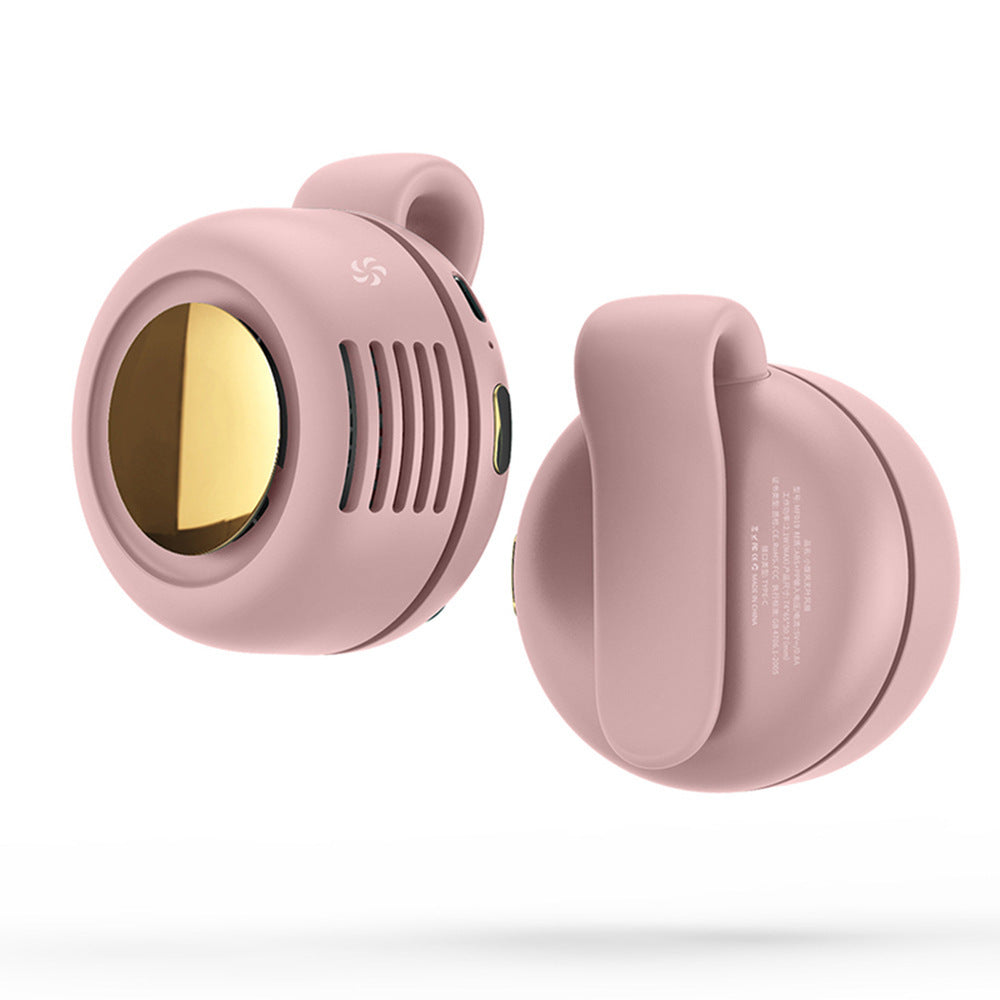 Mini Bladeless Waist Fan — 360° Portable Neck & Clip Fan