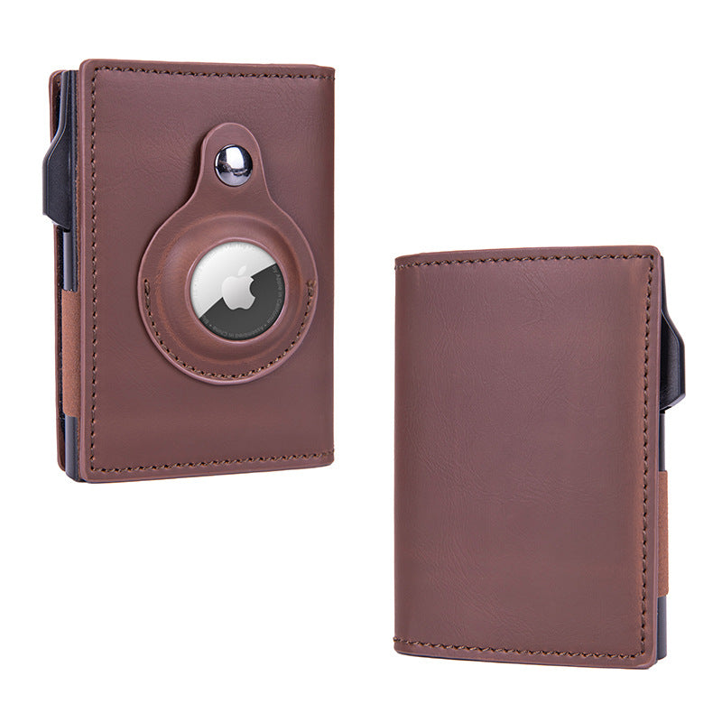 Cross-border airtag card package tracker RFID card package anti-theft brush women's multi-card credit card wallet card holder