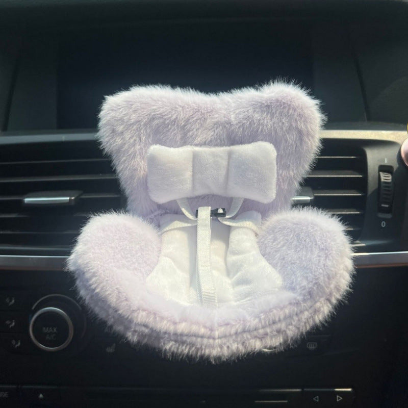 Cross-border applicable to labubu doll safety seat cute doll air outlet aromatherapy ornaments car interior decoration