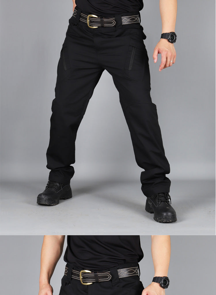 Tactical pants spring men's special forces camouflage pants overalls autumn outdoor multi-pocket pants wear-resistant IX7 military fan pants