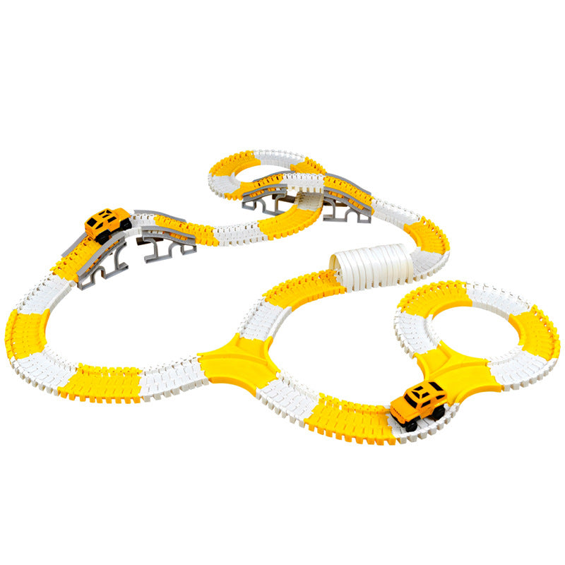 Track car toy car versatile engineering boy children's educational train car electric car adventure