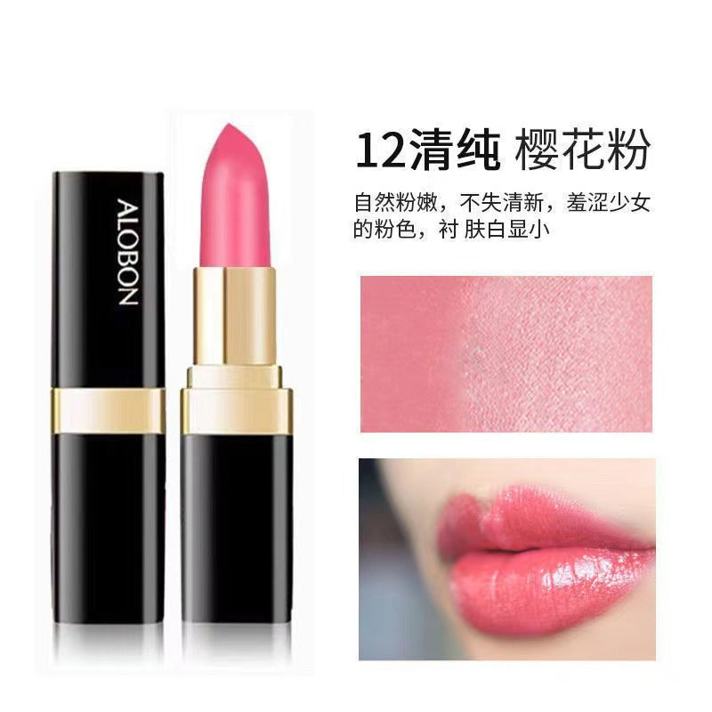 Yabang small black tube lipstick DS919 crystal bright color lipstick - cinnabar red cosmetics lipstick wholesale