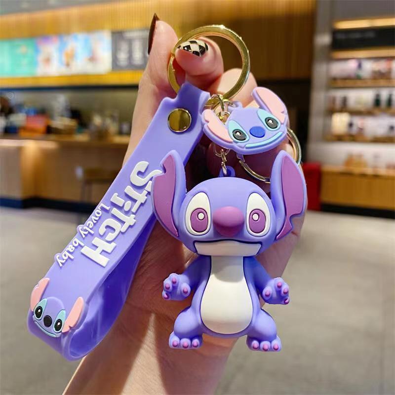 Cartoon cute Stitch keychain female doll doll pendant male car key schoolbag pendant
