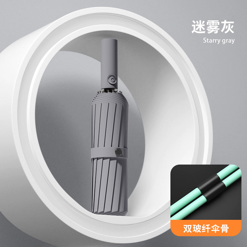 Fully automatic double large umbrella folding wholesale sunny and rainy dual-purpose umbrella sun umbrella sunshade umbrella 24 bone large umbrella