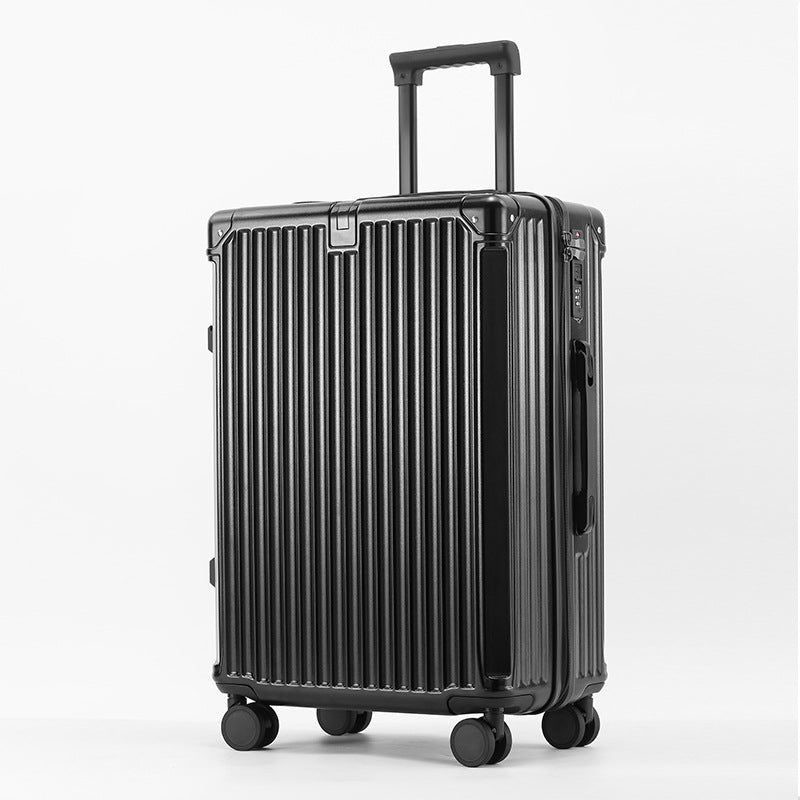 Cross-border luggage 20-inch cabin luggage three-piece suitcase trolley suitcase 24-inch anti-fall leather suitcase password bag