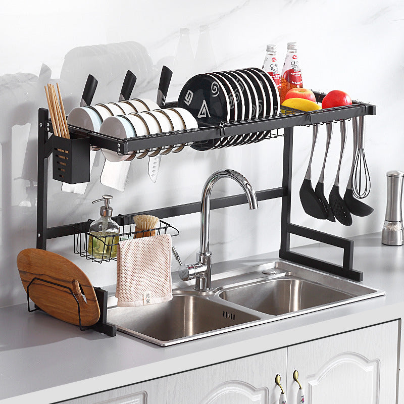 Kitchen Sink Drying Rack — Multifunctional Dish & Utensil Storage Rack