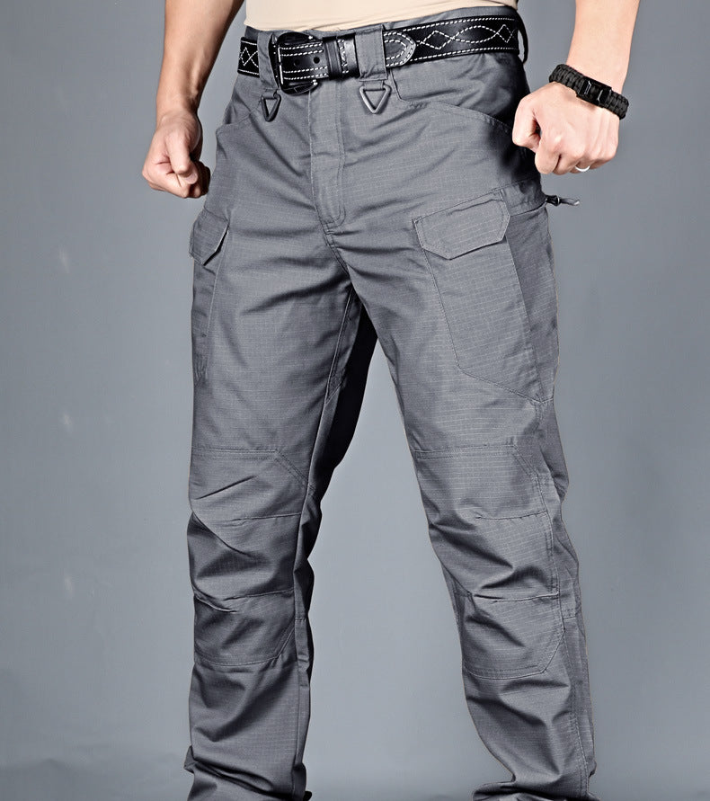 Tactical pants spring men's special forces camouflage pants overalls autumn outdoor multi-pocket pants wear-resistant IX7 military fan pants