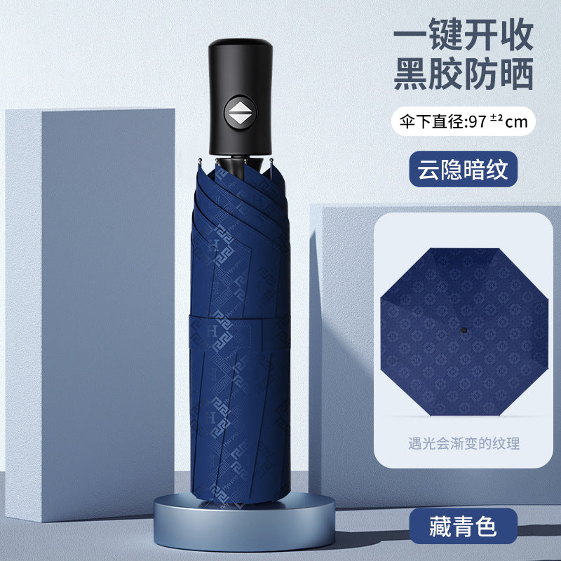 Fully automatic double large umbrella folding wholesale sunny and rainy dual-purpose umbrella sun umbrella sunshade umbrella 24 bone large umbrella