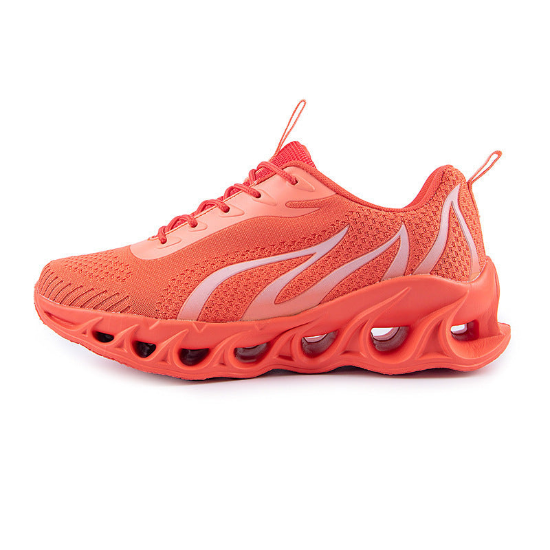 Sneakers Men's Shoes Cross-border Breathable Flyknit Sneakers Flame Fashion Trend Light Sole Running Shoes