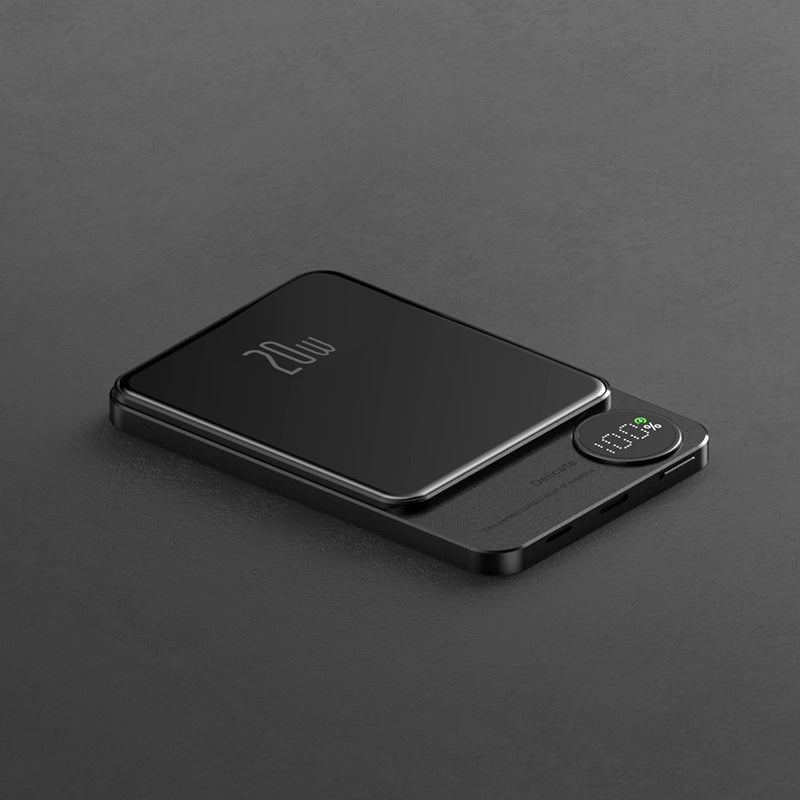 Magsafe magnetic suction power bank 10000 mAh ultra-thin and convenient wireless fast charging back clip power bank wholesale