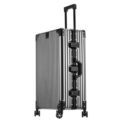 German all-aluminum magnesium alloy suitcase 20 inch boarding trolley case men and women metal travel case business suitcase gift