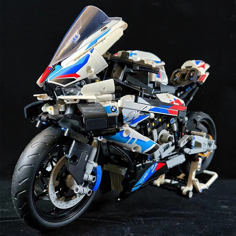 Compatible with Lego BMW motorcycle M1000RR assembled building blocks toy boy model Ducati birthday gift