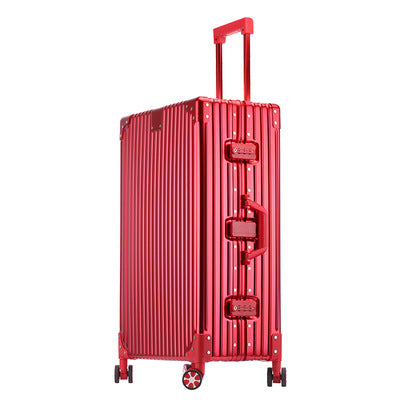 German all-aluminum magnesium alloy suitcase 20 inch boarding trolley case men and women metal travel case business suitcase gift