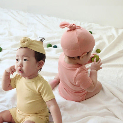 Baby Summer Romper Set — Modal Onesie Crawling Outfit for Newborns