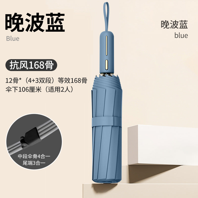 Fully automatic double large umbrella folding wholesale sunny and rainy dual-purpose umbrella sun umbrella sunshade umbrella 24 bone large umbrella