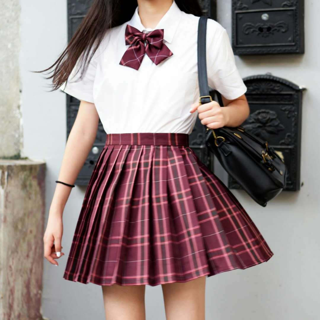 [Smoke ash] JK student suit jk genuine short skirt pleated skirt female college style sailor suit short sleeve basic version