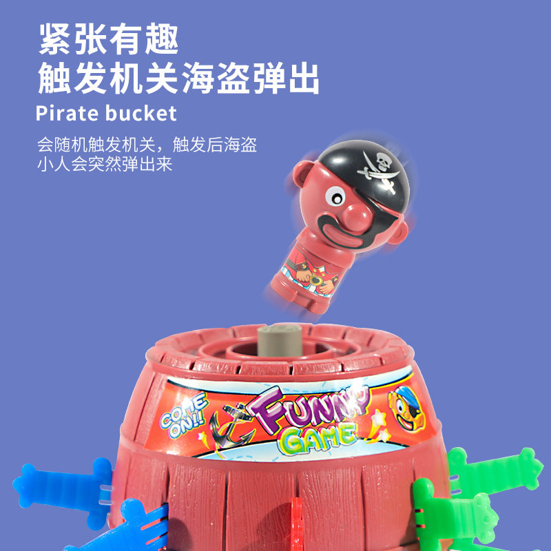 Cross-border prank pirate barrel novelty prank toys children's educational toys desktop interactive toys wholesale
