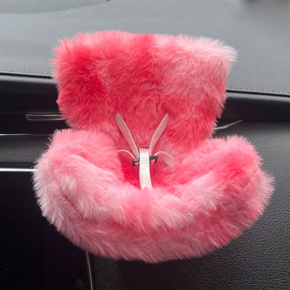 Cross-border applicable to labubu doll safety seat cute doll air outlet aromatherapy ornaments car interior decoration