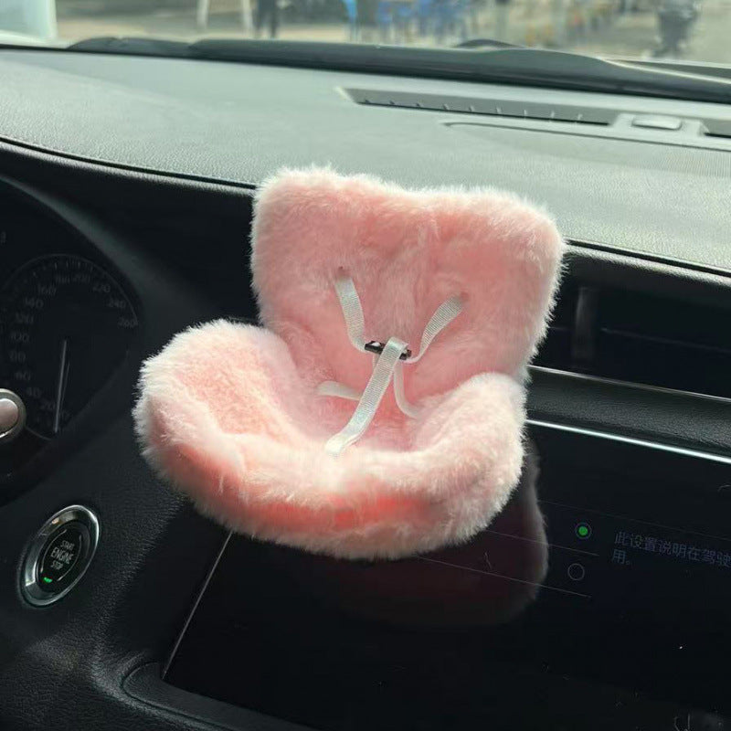 Cross-border applicable to labubu doll safety seat cute doll air outlet aromatherapy ornaments car interior decoration