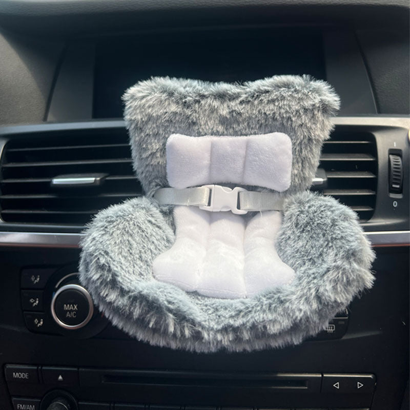 Cross-border applicable to labubu doll safety seat cute doll air outlet aromatherapy ornaments car interior decoration