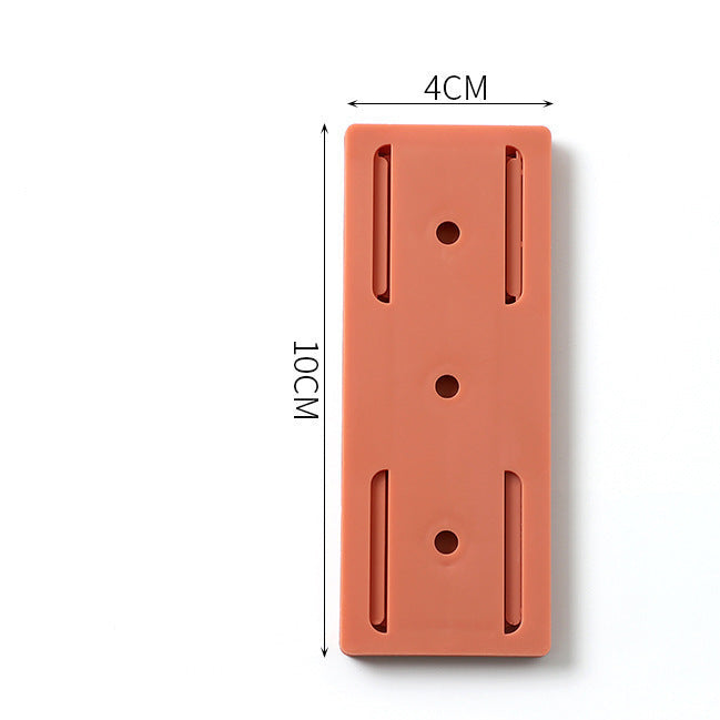 Plug-in fixer hanging wall-free punching socket plug-in row storage rack router plug-in board wall fixer