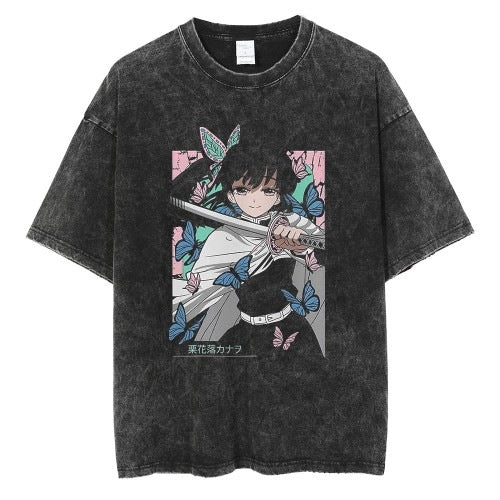 Anime washed T-shirt collection 2