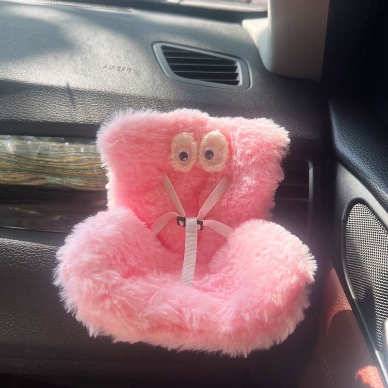 Cross-border applicable to labubu doll safety seat cute doll air outlet aromatherapy ornaments car interior decoration