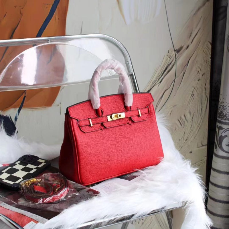 2025 new bags platinum bags women's handbags Kelly bags shoulder crossbody high-end texture commuting