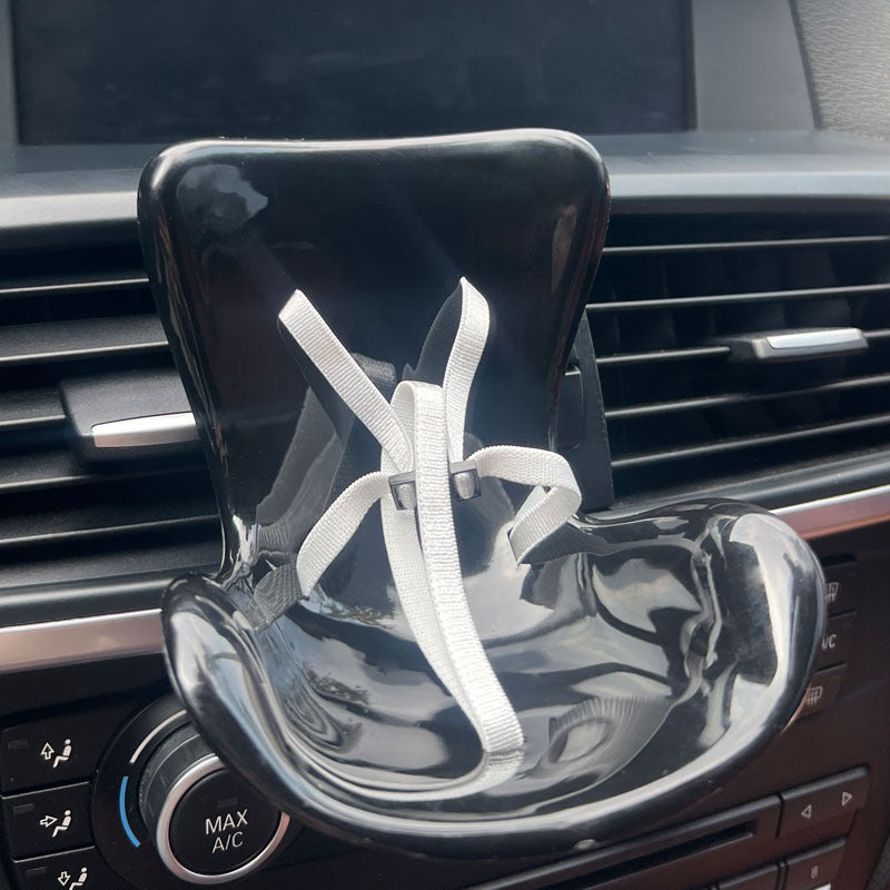 Cross-border applicable to labubu doll safety seat cute doll air outlet aromatherapy ornaments car interior decoration