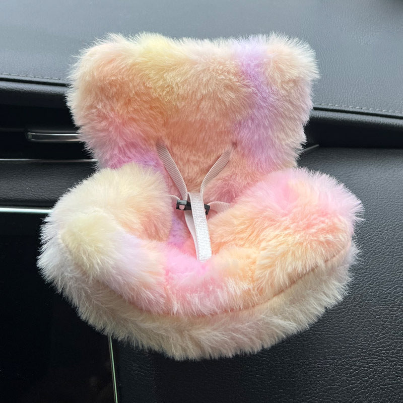 Cross-border applicable to labubu doll safety seat cute doll air outlet aromatherapy ornaments car interior decoration