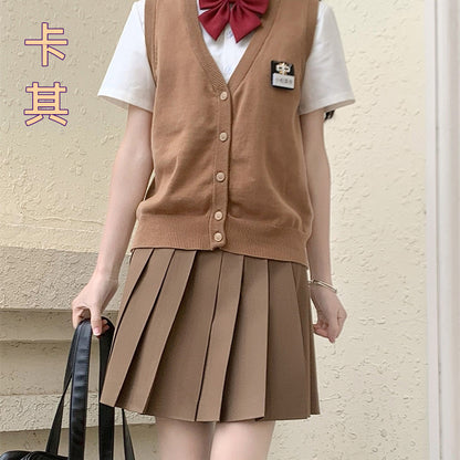 JK Sailor Uniform Pleated Skirt Set — Japanese College Style Cosplay