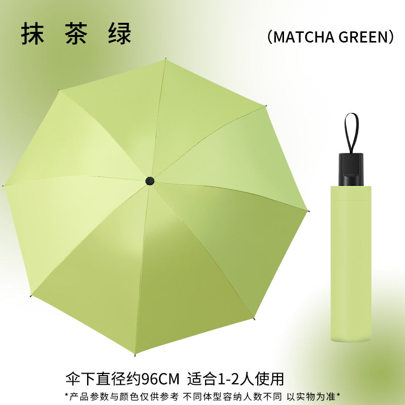 Sunny and rainy dual-purpose umbrella folding umbrella fully automatic buckle enlarged thickened multi-person outdoor anti-ultraviolet umbrella