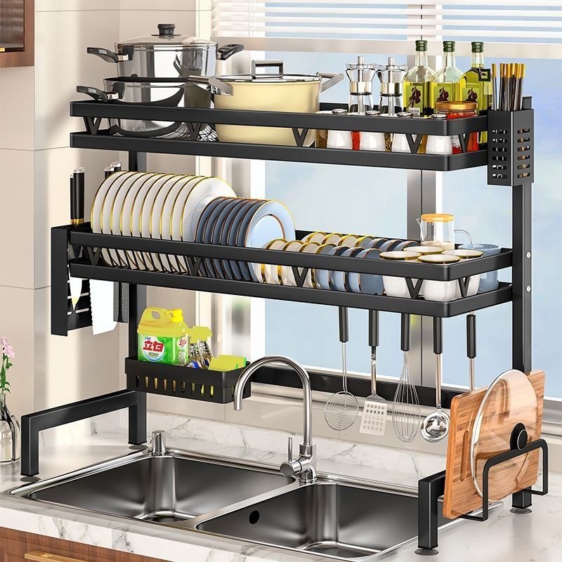 Kitchen Sink Drying Rack — Multifunctional Dish & Utensil Storage Rack