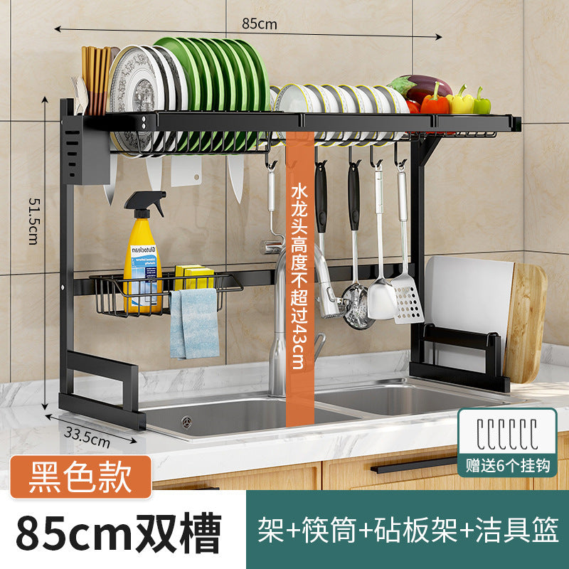 Kitchen Sink Drying Rack — Multifunctional Dish & Utensil Storage Rack