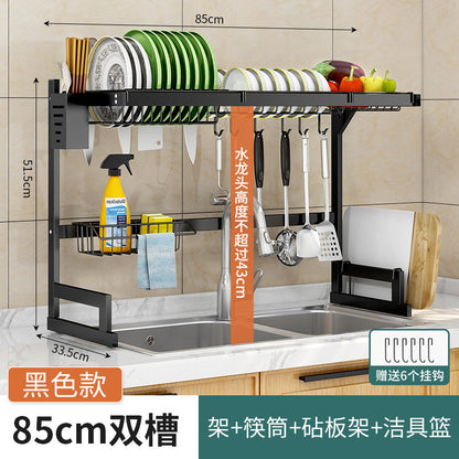 Kitchen Sink Drying Rack — Multifunctional Dish & Utensil Storage Rack